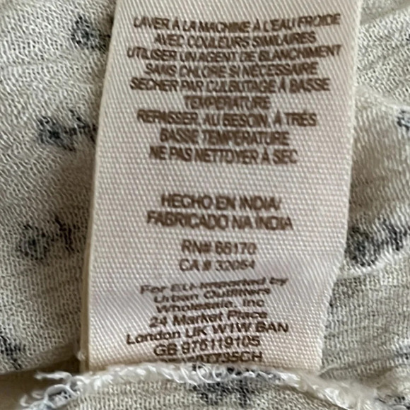 Free People Long Sleeve Hi Lo Hem Mandarin Collar 1/2 Button Tunic Top - Size XS - Picture 6 of 6